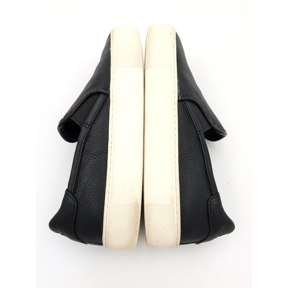 UGG Australia Jass Women's Leather Slip-On Sneakers Black/White Size US8 EU39 - Picture 10 of 12